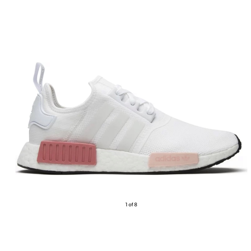Lightly worn Adidas NMD R1 sneakers in White Rose, size 11 women’s